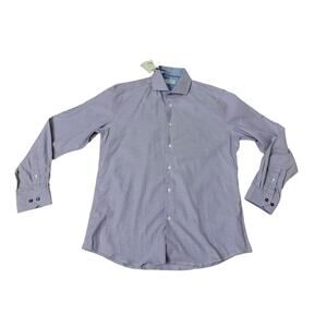 Duchamp Mens Dress Shirt Purple NWT 10.5 L 42